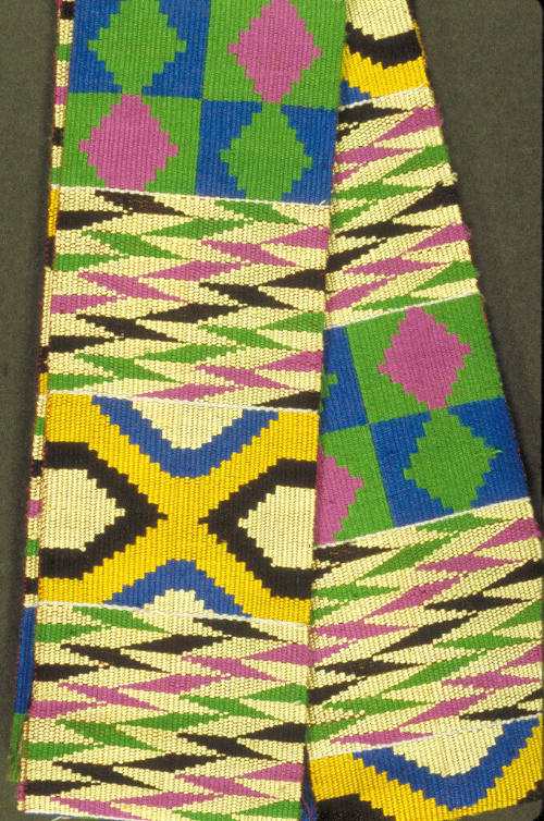 Cloth Strip in the Oyokoman Adweneasa ("Royal Clan"/"My Skill Is Exhausted") Pattern