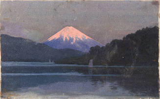 Study for "Red Snow - Mt. Fuji, Lake Hakoni"