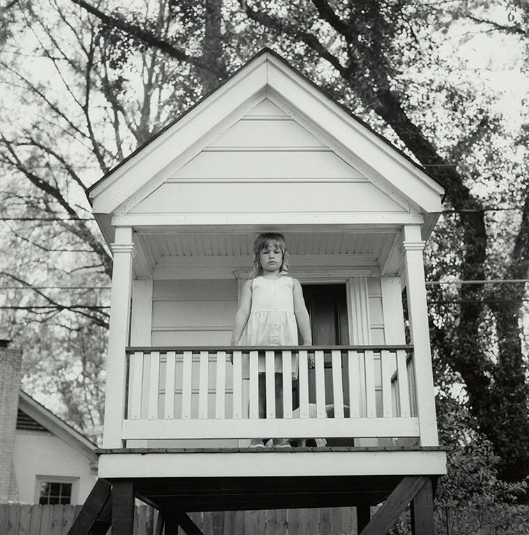 Katherine in the playhouse, Monroe, Louisiana