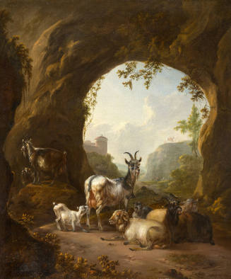 Goats and Sheep in a Grotto