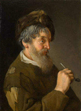 A Bearded Man Holding a Pipe