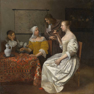 Cavaliers and Ladies at a Table