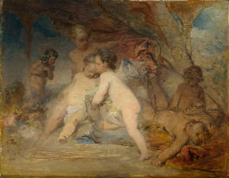 Putti and a Young Eros in a Forest Glen
