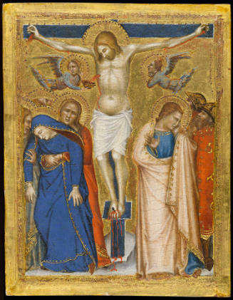 Central compartment of a wing of a diptych: The Crucifixion