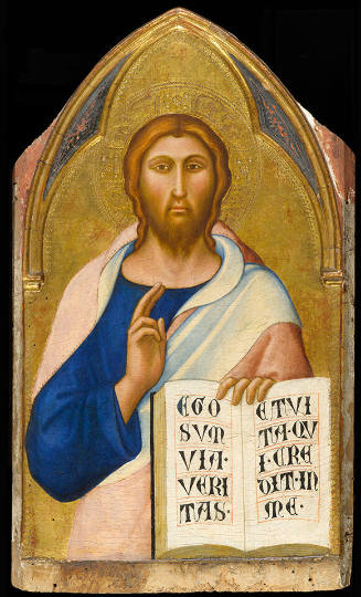 Panel from the polyptych for San Michele in Poggio, Siena: Christ Blessing
