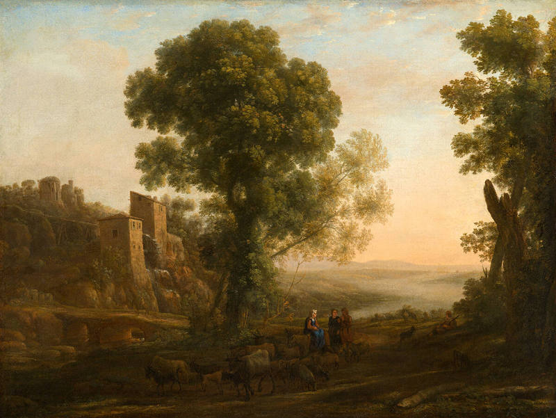 Landscape with Peasants Returning with Their Herds