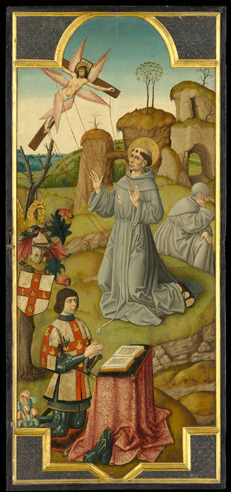 Saint Francis Receiving the Stigmata; (verso) Christ in the Garden of Gethsemane