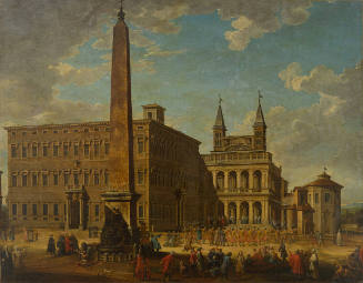 Benedict XIII in Procession at the Basilica of St. John Lateran on 28 April 1726