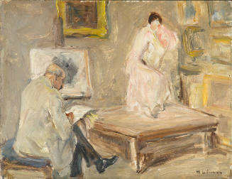 The Artist and His Model in the Studio