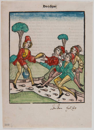 Leaf from the German translation of Kalīla wa-Dimna (Kalila and Demna): From 'The King’s Son and His Companions' (Ch. XV)