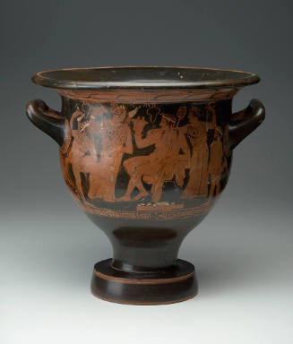 Bell krater with Dionysos and retinue
