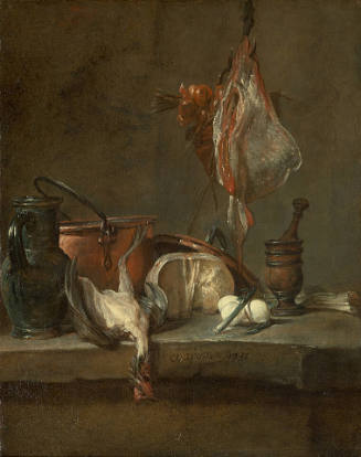 Still Life with Ray and Basket of Onions