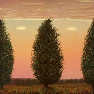 Three Trees, Two Clouds