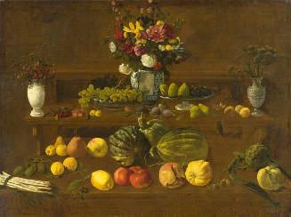 Still Life with Flowers, Fruit and Vegetables