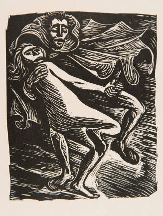 Faust, Dancing with the Young Witch, illustration for Goethe's "Walpurgisnacht"