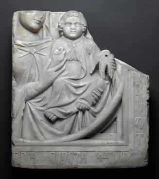 Relief from the Tomb of Bartolomeo di Capua (1248–1328), Naples Cathedral: Virgin and Child