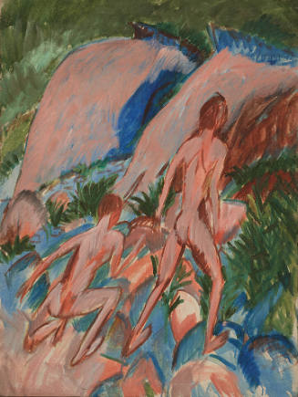 Two Nude Figures in a Landscape