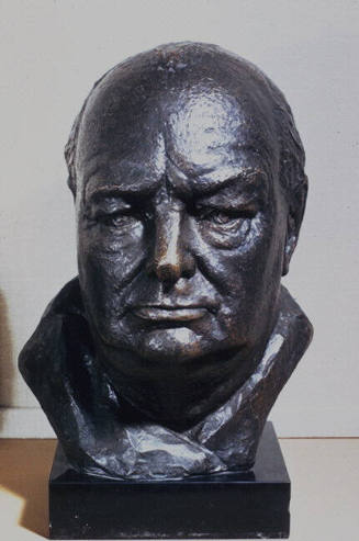 Head of Winston Churchill