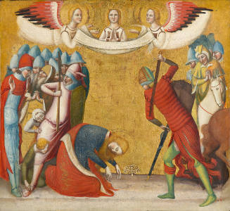 Panel from a dismembered altarpiece: The Beheading of Saint Catherine of Alexandria