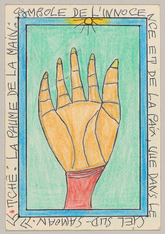 Tchê: La paume de la main: symbole de l’innocence et de la paix vue dans le ciel sud-samoan (Tchê: the palm of the hand: symbol of the innocence and the peace seen in the Southern sky-Samoan)