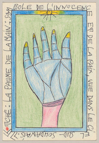 Tchê: La paume de la main: symbole de l’innocence et de la paix vue dans le ciel sud-soudanais (Tchê: the palm of the hand: symbol of the innocence and the peace seen in the Southern sky-Sudanese)