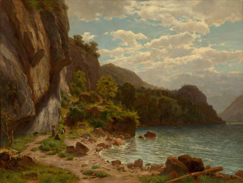 Lake of Lucerne with Rocky Shore