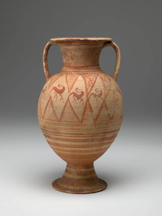 Amphora with Geometric Decoration
