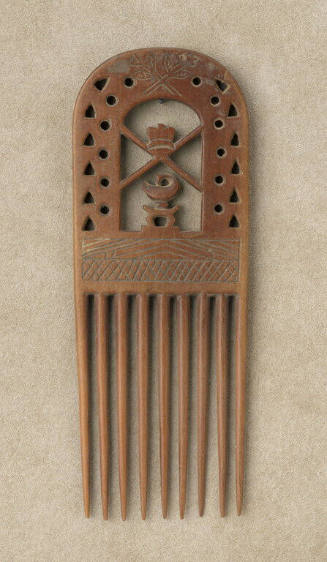 Comb with Sankofa Bird and Crown