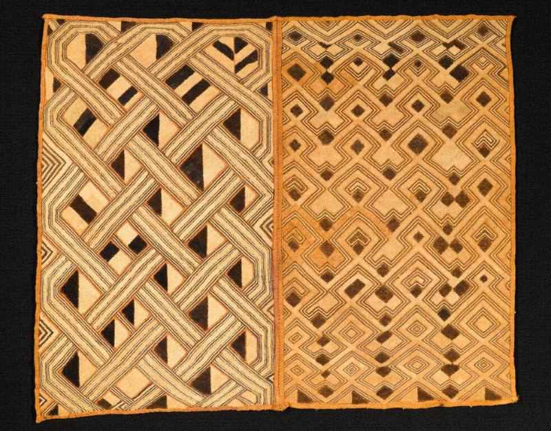 Double Panel of Cut-Pile Embroidery