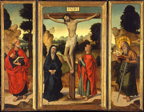 Crucifixion with the Virgin and Saints John the Evangelist, Peter, and Paul