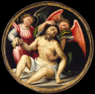 Christ as the Man of Sorrows Supported by Angels