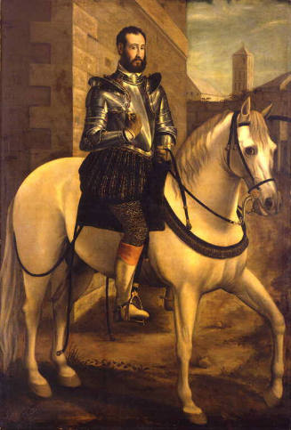 Portrait of a Man in Armor on Horseback