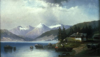 Swiss Lake Scene