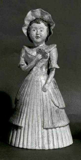 Doll with bonnet and fan