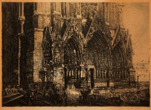 Rouen Cathedral Scene
